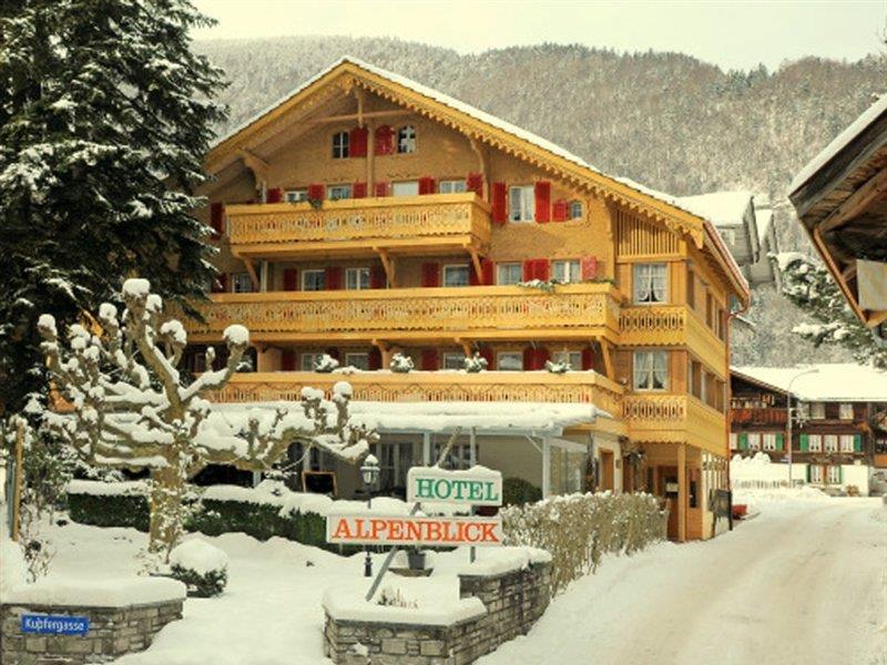 Alpenblick Hotel & Restaurant Wilderswil By Interlaken Bagian luar foto